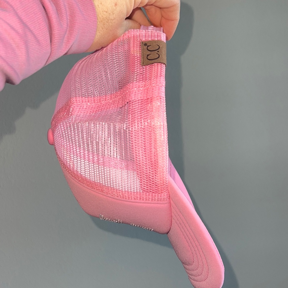 C.C Pink 'Cool Mom' Trucker Hat - Picture 8 of 10